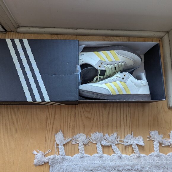 Wales Bonner x Adidas Samba Ecru Tint Yellow Size 7.5 - Picture 1 of 9